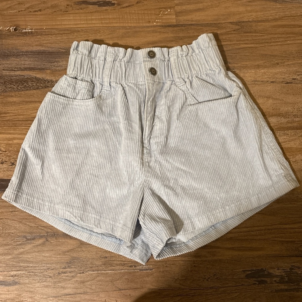 Hollister High-Waisted Light Blue Shorts